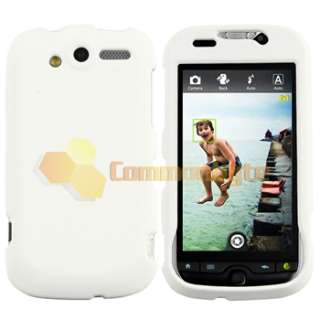 9in 1 Bundle For HTC myTouch 4G White Case Cover Charger Privacy Guard 