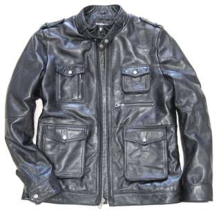 military safari leather jacket in a luxurious A GRADE, HIGH QUALITY 