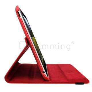 For iPad 2 360° Rotating Magnetic Leather Case Hard Cover Swivel 