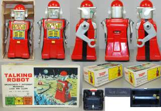 Robot 1960s Cragstan Bxd Talking Robot Batt Op  