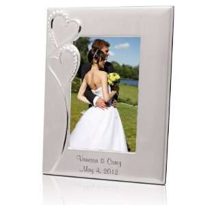  Personalized Wedding Romance Silver 5x7 Picture Frame 