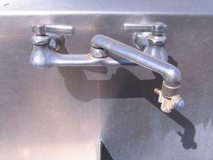 Stainless Steel 3 Tub Sink, Prep Table, 155, Kitchen, Restaurant 