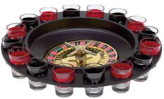 16 Shot Glass Roulette Drinking Set Party Adults Game Spin Spinning 