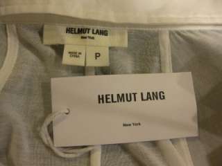   Helmut Lang Batwing Sleeve Lawn Oversized White Cotton Shirt P  