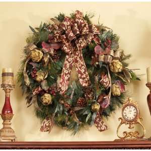  30 Artichoke & Berry Christmas Wreath: Home & Kitchen