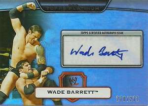 2010 Topps WWE Platinum Wade Barrett Autograph / 271  