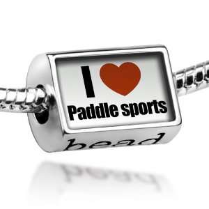 : Beads I Love paddle sports   Pandora Charm & Bracelet Compatible 