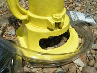 GARDEN Cast Iron Water Well Hand Pump COMPLETE FOUNTAIN set YELLOW 