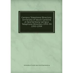  Campus Telephone Directory; University of South Carolina 