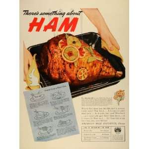   Citrus Ham Garnish Easter WWII   Original Print Ad
