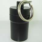 Large Pill Container w/ Key Chain   BLACK