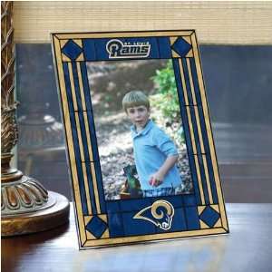 St. Louis Rams Art Glass Picture Frame:  Sports & Outdoors