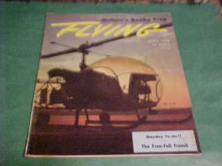 APRIL 1954 FLYING MAGAZINE BELL H 13D HELICOPTER  