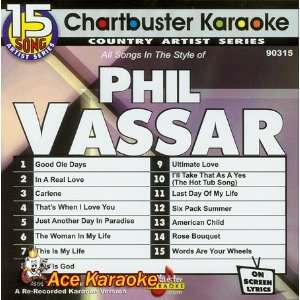  Karaoke Phil Vassar Karaoke Music