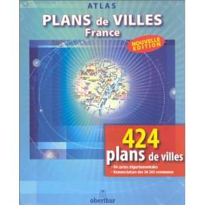  Atlas  Plans de villes de France (9782901454076) Books