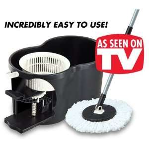 Spin N Mop 360 Degree Rotating Mop and Bucket with TWO mop heads 