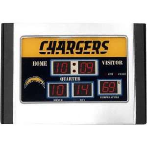    San Diego Chargers Alarm Clock Scoreboard: Sports & Outdoors