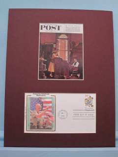 Norman Rockwell, The Marriage License & First Day Cover  