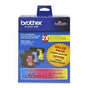  Brother High Yield Color Ink Cartridges (LC653PKS 