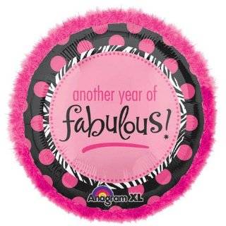  Another Year of Fabulous 18 Mylar Balloon Health 