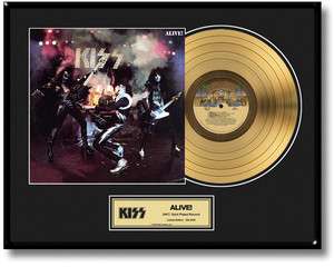 KISS ALIVE 24kt GOLD RECORD  