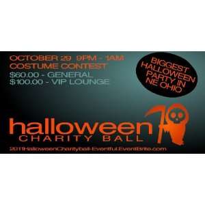  3x6 Vinyl Banner   Akron Halloween Charity Ball 