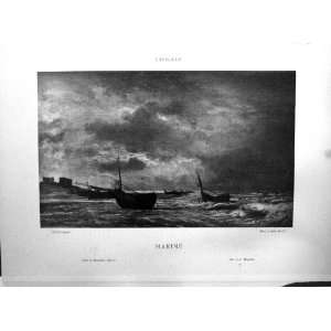  Lavieille Marine Moonlight Boats Galerie Contemporaine 