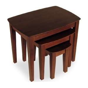  Solid Wood Nesting Tables   3 Piece Set: Beauty