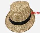 New Unisex Grid Vintage TRILBY Cap FEDORA Mens Womens Hat #333  
