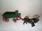 1900s Ives/Hubley/Kenton Cast Iron Coal Wagon & Horses  