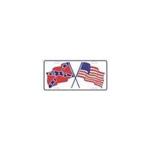 Confederate USA Cross Flags License Plate: Automotive
