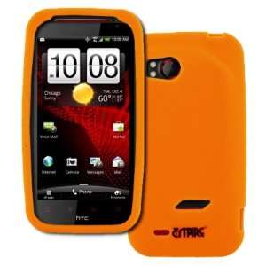  EMPIRE Verizon HTC Rezound Orange Silicone Skin Case Cover 