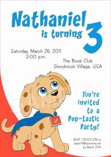SUPER WHY Birthday Party Invitation   8 Designs including WOOFSTER the 