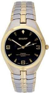 Sharp Mens New TT Stretch Stainless Bracelet Watch  