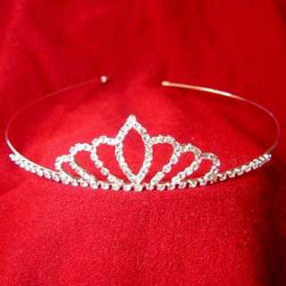   SHIPPING rhinestone crystal crown tiara headband wedding bridal  