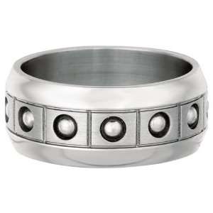  Mens 10mm Domed Stainless Steel Wedding Band Jewelry