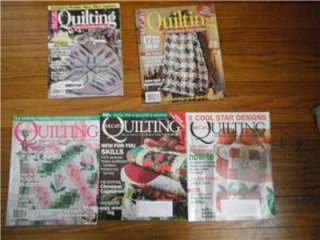 McCalls Quilting Magazines Patterns 1995 2003 2005 2008 2009  
