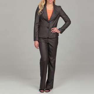 Calvin Klein Womens Black Two button Pant Suit  Overstock
