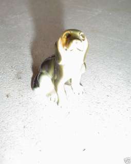 Small Vintage Porcelain Beagle Dog Figurine LOOK  