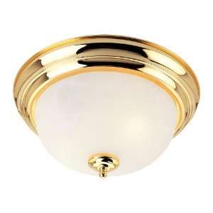 Unique Design 7117 02 Home Basics Ceiling Mount Light  Polished Brass