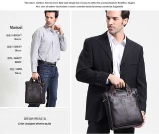   Real Leather Handbag Shoulder Bag Briefcase Laptop Casual Purse  