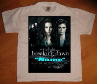 Twilight Breaking Dawn Personalized T Shirt   NEW  