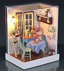 DIY Doll Warm House DINNING ROOM DIY with Furniture, Accessories 