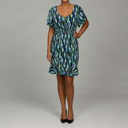 Tiana B. Womens Plus Size Scribble Print Jersey Dress  Overstock 