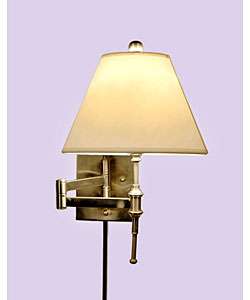 Brushed Nickel 1 light Swing Arm Wall Sconce  