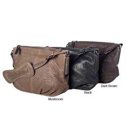 David & Scotti Pebble Leather Hobo Bag  Overstock