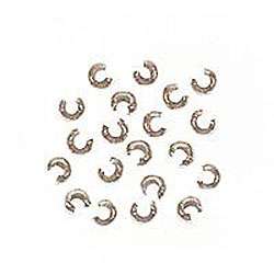 Sterling Silver 4 mm Crimp Bead Covers  
