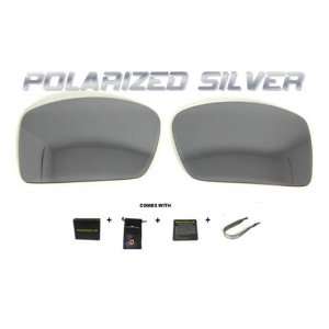  SE Custom Silver Polarized Lenses for Oakley Gascan 
