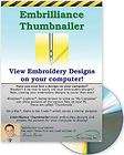Embrilliance Thumbnailer Embroidery Machine Design Software for PC and 