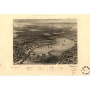  1863 map of New Orleans, Louisiana